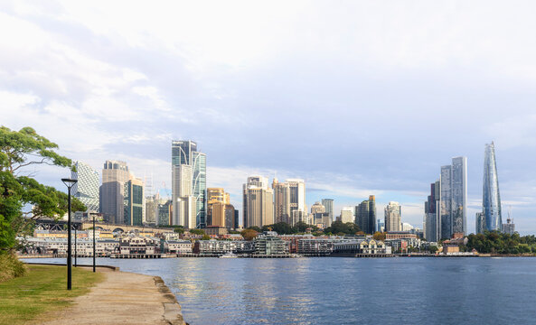 Sydney skyline seen across water