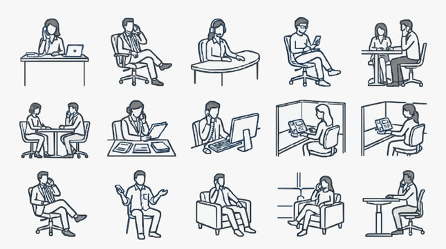 Professional Office Work Scenes.
