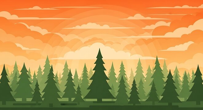 Majestic mountain silhouettes at sunrise over forest.