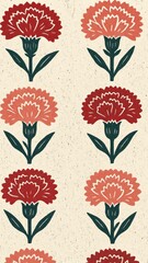 Obraz premium Vintage floral pattern wallpaper for mobile