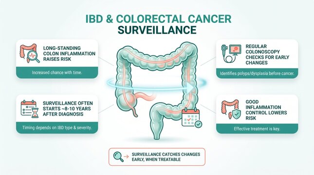Inflammatory bowel disease and cancer surveillance