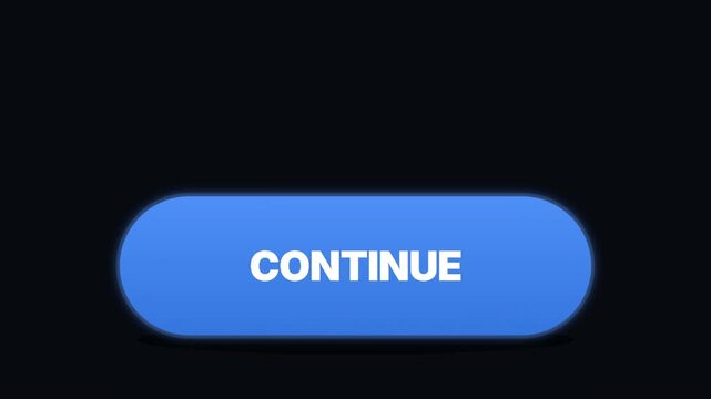 Blue button with the word CONTINUE in white text on a dark background.