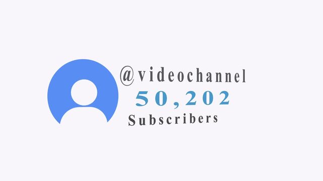 "Modern digital video channel growth animation featuring a sleek subscriber counter rapidly increasing from zero to 3,000,000 subscribers.perfect for content creator, social media, business growth..