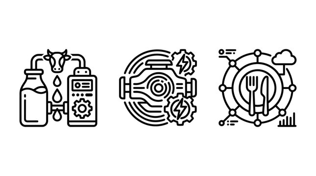 Industrial production and logistics infographic icons set with production logistics industry manufacturing automation business engineering technology development management corporate