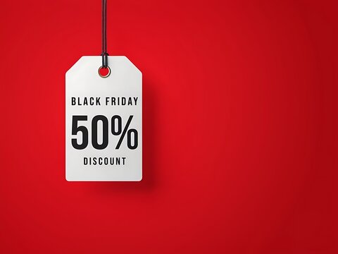 Promotional tag for holiday sale featuring discount offer and festive design elements to attract customers and enhance shopping experience during seasonal sales events