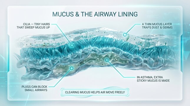 Mucus and the airway lining