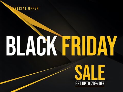 Black Friday Sale Special Offer Promotion Discount Marketing Event Seasonal Shopping Campaigns