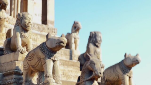 Glimpese of temple of Bhaktapur in Nepal.
