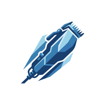 This artistic logo features a sleek, modern barber clipper. Its sharp design and fluid lines convey precision, style, and expertise in barbering and grooming services.
