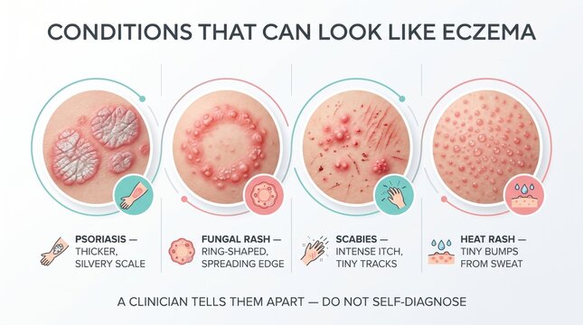 Conditions that can look like eczema