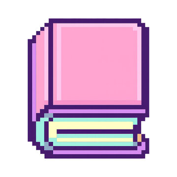 PNG Retro pixel art book illustration