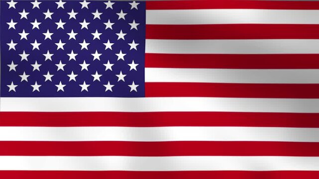 Waving United States Flag Animation