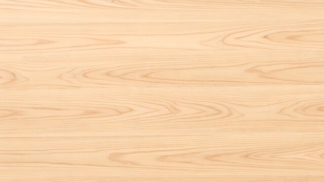 Horizontal honey brown ash wood texture background with natural grain