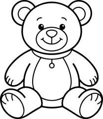 Fototapeta premium Cute teddy bear vector illustration