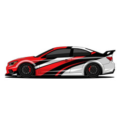 Naklejka premium Sport Car Vector Graphic