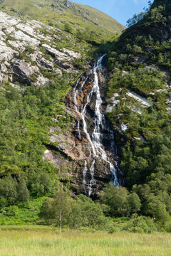 Scotland highlands glen nevis, Steall Waterfall
