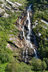 Scotland highlands glen nevis, Steall Waterfall © Stuart
