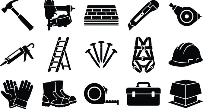 Construction tools and equipment for Labor Day projects and safety
