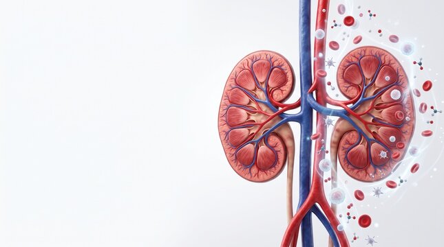 Human Kidney Medical Art