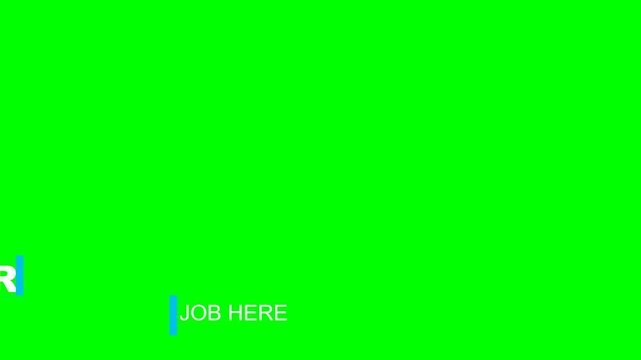 Lower Third Title Reveal Green Screen Animation for Video Editing and Broadcast Graphics