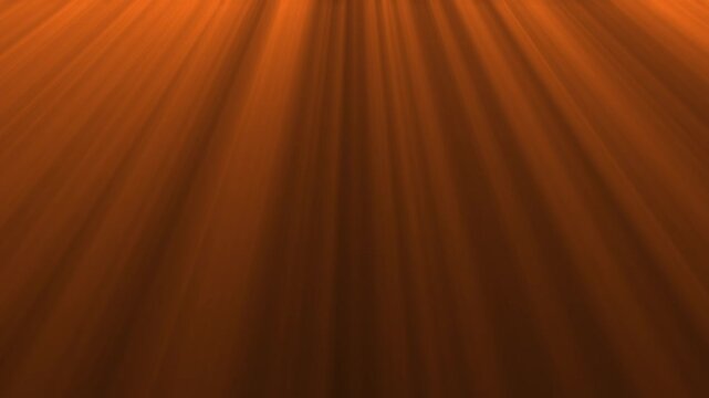 Light beams paths stream warm orange sunbeams down a dark presentation canvas. Cinematic introduction video transitions get a spectacular solar glow. Rays flow down.