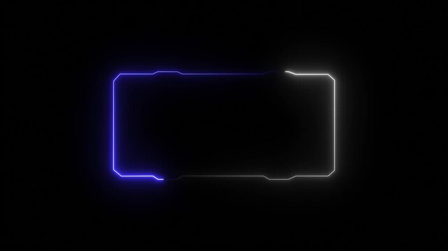 Hud Frame Digital Technology Sci-fi Frame Interface. HUD template. Frame HUD element. Futuristic viewfinder of future. interface data display screen. Artificial intelligent.technology sci fi frame hud
