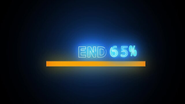 Progress bar graphics calculate database compilation goals past sixty-four percent. Retro gaming application interfaces utilize this neon theme for loading. Indicators grow.