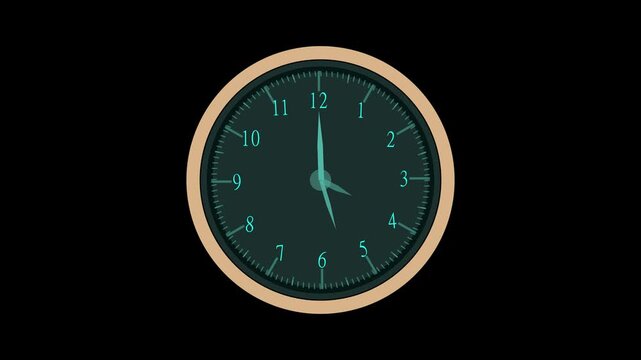 Analog clock face rims outline teal numbers across a modern beige backdrop. Professional scheduling application interfaces optimize project tracking neatly. Dial hands turn.