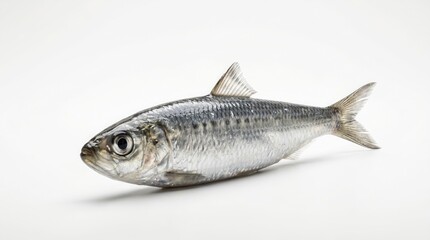 Fototapeta premium Fresh sardine fish isolated on white background