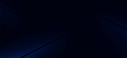 Obraz premium Abstract dark blue geometric background with dynamic diagonal lines and elegant modern light shadow effect.