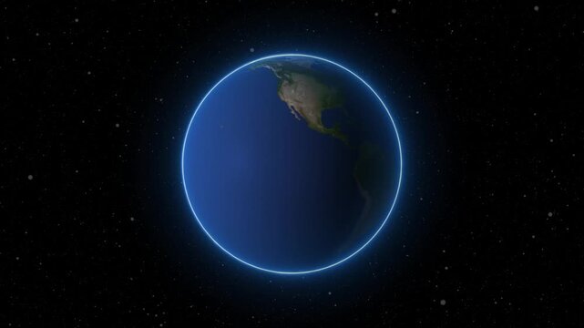 Planet globe spheres display distinct American continent landmasses cleanly. Global logistics trade documents benefit from this clean environmental asset. Spheres rotate.