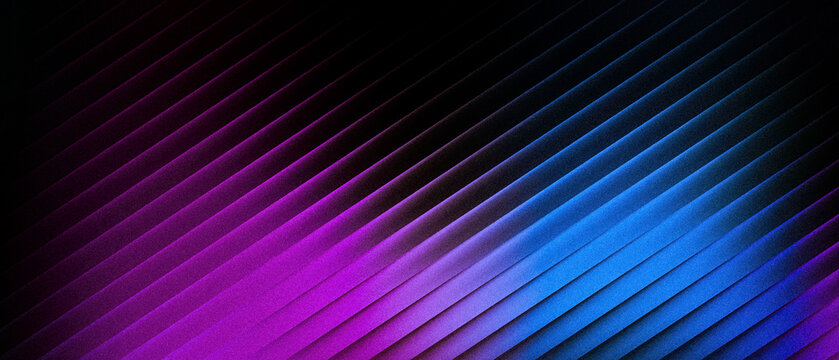 Ribbed gradient background with diagonal lines in purple and blue gradient neon lighting