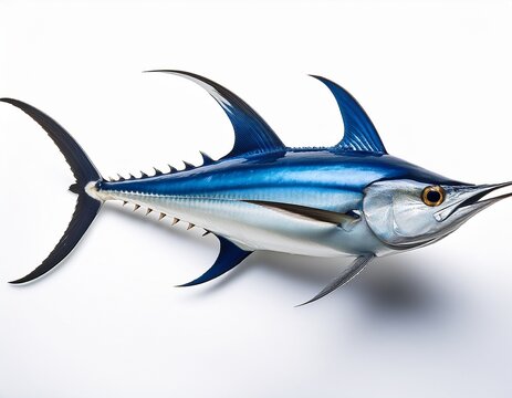 swordfish blue marlin isolated on transparent or white background photography