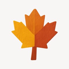 Obraz premium Autumn maple leaf illustration.