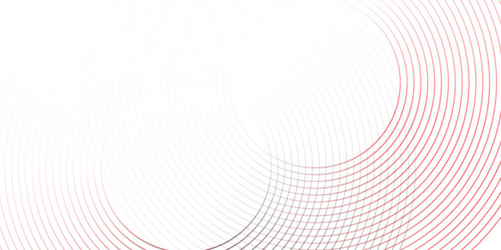 Collection of red concentric circles. Collection of radial sound wave or sonar rings. Pack of radar icon symbols, targets, dashed lines, halftones. Eps 10.