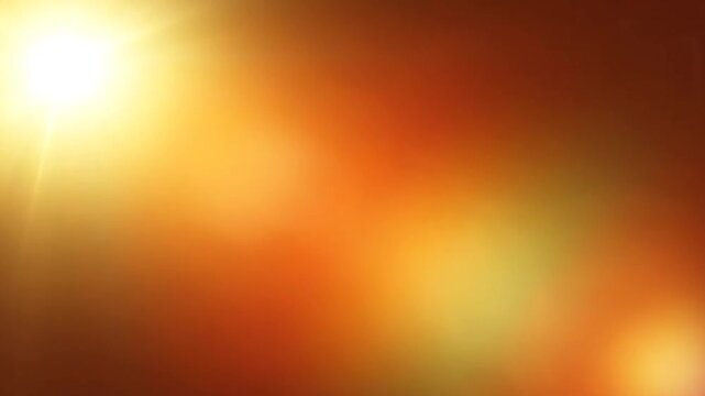 Warm golden and orange light leak.