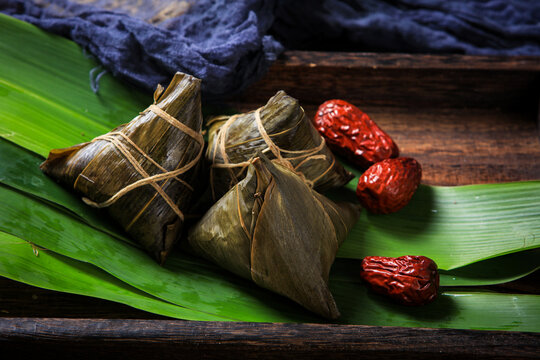 Glutinous Rice Zongzi Sticky Rice Dumpling With Red Jujube
