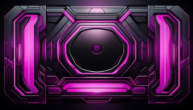 abstract black and magenta interface backdrop for game ui