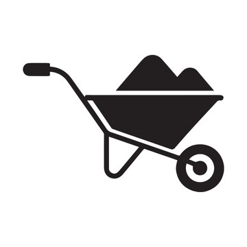Construction Wheelbarrow Icon