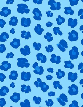 Patr&oacute;n Vertical de Leopardo Azul con Degradado | Fondo de Lujo
