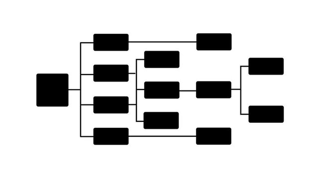Abstract glowing workflow diagram overlay. Business process mapping and data structure visualization. Digital flowchart interface.