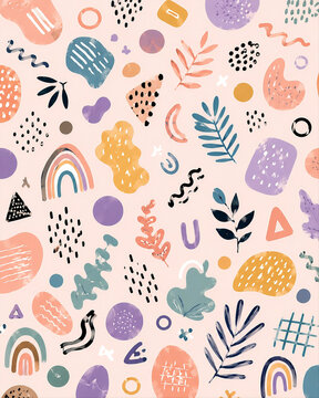 seamless pattern with birds