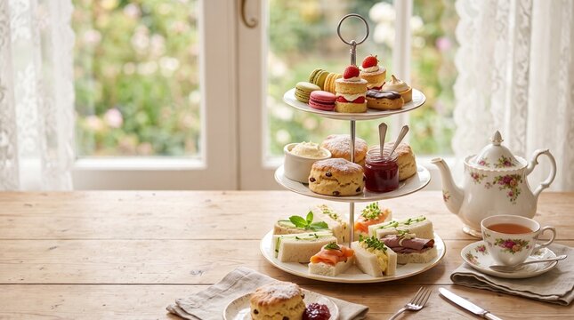 Gastronom&iacute;a brit&aacute;nica aut&eacute;ntica, t&eacute; de la tarde cl&aacute;sico, fish and chips con estilo comercial y espacio negativo