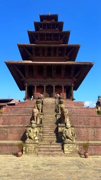 Glimpese of temple of Bhaktapur in Nepal.