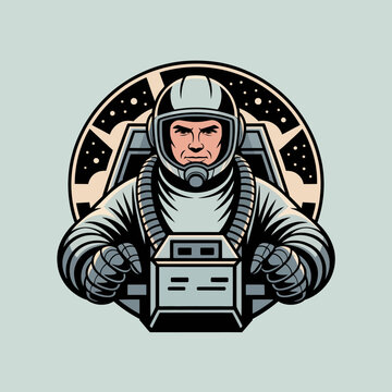 Astronaut in Space Suit Ready.
