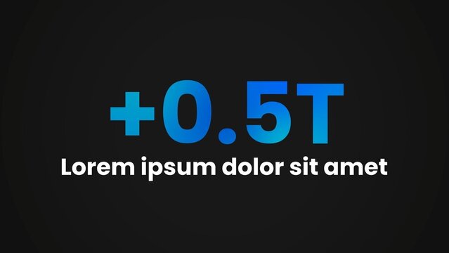 Clean Professional Value Number Increase Kinetic Title