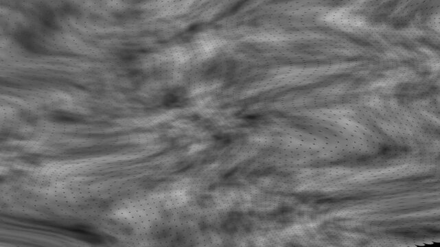 Abstract white graphics ripple subtle gray textures beneath small black arrows. Precision tracking application workflows look highly immersive across this layout. Streams flow.