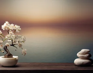 Peace, relaxing landscape of serenity. enjoying nature's serenity © berkay08