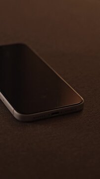 Person Receiving and Answering an Incoming Call on a Smartphone.