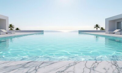Fototapeta premium swimming pool in hotel